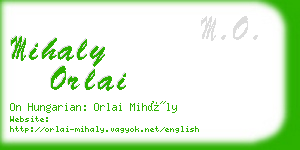 mihaly orlai business card